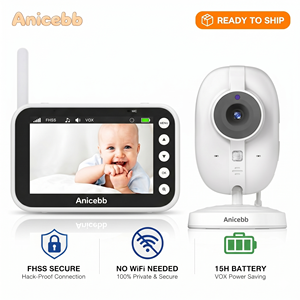 Moniteur bébé sans fil ABM600 avec écran LCD 3,5 pouces, HD 720P, interphone bidirectionnel, rappel d'alimentation, sécurité domestique intérieure, <span class=keywords><strong>nounou</strong></span> - Product Image 1