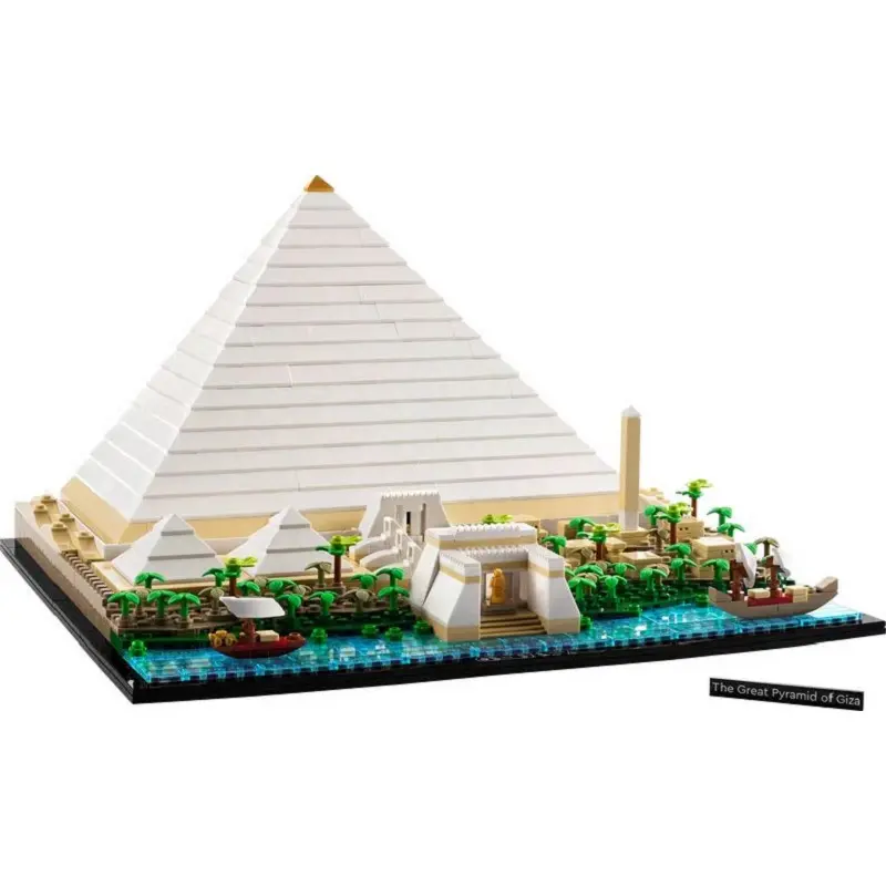 6111 1476 Stks/set Compatibel 21058 De Grote Piramide Van Gizeh Bouwstenen Bricks Speelgoed Voor Jongens Verjaardagscadeautjes