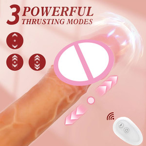 Macchina per sesso Dildo in Silicone realistico riscaldato con Base di aspirazione Clit Spot vibratore Vagina stimolatore anale da donna Sex Toys - Product Image 2