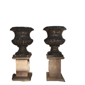 <span class=keywords><strong>Pot</strong></span> de fleur en <span class=keywords><strong>marbre</strong></span> noir cimetière pour jardin et usage domestique - Product Image 1