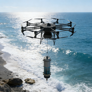 Drone de transport lourd GT300, charge utile de 300 kg, cadre robuste, conception à 16 axes, haute altitude 6000 m, prise en charge de la télécommande, 4K UHD - Product Image 1