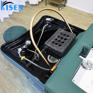 Kisen Salon Multi-functional Bed Hair Wash Machine Foot Bath Body <b>Sauna</b> Table with Water Circulated Fumigated Dome - Product Image 5