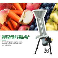 Fruit Crusher Elektrische Roestvrijstalen Appelmolen Huishoudelijke Groente Shredder Hard Fruit Pulverizer Fruit Chopper