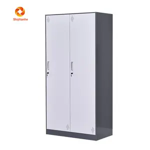 中国制造商钢制储物柜2门储物金属储物柜衣柜金属储物柜