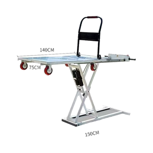 Gran oferta 2025, plataforma elevadora eléctrica, elevadores de tijera, carro de carga hidráulica, carro de camión plano, furgoneta, carga, descarga, OEM - Product Image 3