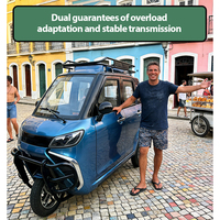 Tricycle Passager à Trois Roues à Essence Fermé, Type Auto-Rickshaw Taxi, Moteur Refroidi par Eau, Qualité Supérieure, Vente en Gros à Prix Compétitif