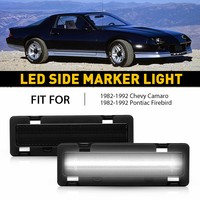   2x Feux latéraux avant à LED fumés pour Chevrolet Camaro Pontiac Firebird 1982-92