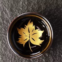 Tasses à thé en céramique noire émaillée à feuille d'or pour la dégustation du thé Kung Fu, petits bols à thé, tasses à thé pour la réception à domicile, emballées dans un coffret cadeau