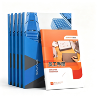 Brochure personnalisée pour manuel du personnel, règlement d'entreprise, catalogue en carton ondulé, impression couverture rigide mat