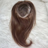 Emeda Australie Toupet pour femmes 7*9 "Remy Human Hair 130% Topper Aus Toupet