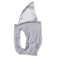 Costume de requin personnalisé pour petits chiens, idéal pour le 1er anniversaire des animaux, la Journée nationale du chat et les célébrations d'Halloween, tenue de cosplay pour fêtes