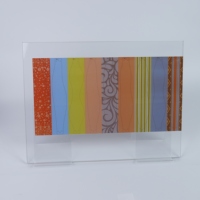 Verre décoratif en céramique imprimé avec motifs personnalisés, verre multi-design pour cloisons intérieures et décoration de façades de bâtiments