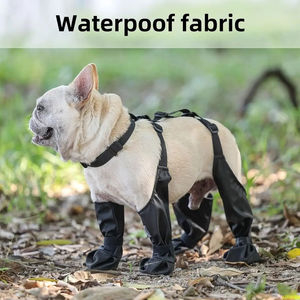 Meilleures bottes imperméables et antidérapantes <span class=keywords><strong>pour</strong></span> <span class=keywords><strong>chien</strong></span> avec sangles réglables et éléments réfléchissants, protection des pattes d'hiver - Product Image 1