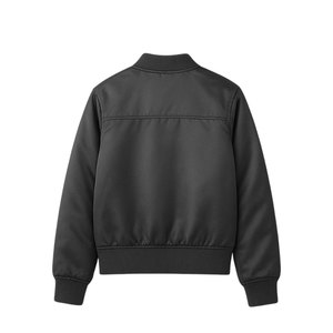 Oferta Caliente al por Mayor: Chaqueta de Satén OEM para Mujer, Chaqueta Brillante de Moda con Puños Acanalados y Cintura Ajustable, Disponible en Varios Colores, Cremallera Completa - Product Image 2