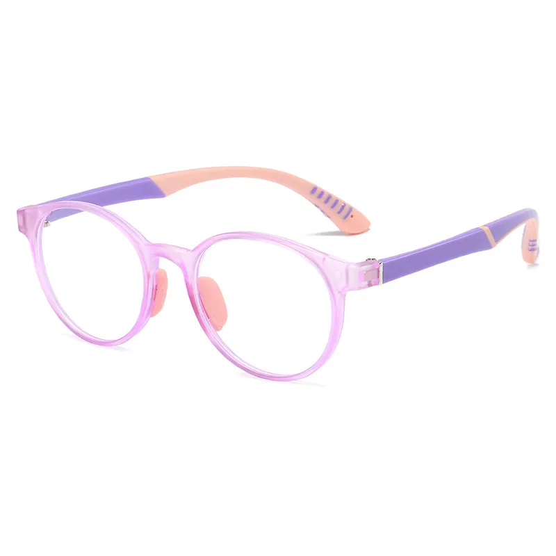 TR90 Candy Color Children's Anti-blue Light Optical Glasses Frame Silicone Youth Online Class Protection Computer Flat Mirror