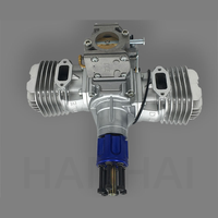 Moteur à essence pour modèle RC DLE130, 130 cm³, métal, 13 CV/8500 tr/min, bicylindre, 2 temps, refroidissement par air, démarrage manuel, moteurs d'avion