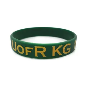 YYX popular cheap promotion engraved custom design silicone bracelet with logo rubber wristband