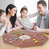Jeu d'échecs en bois Jackaroo TOYJOY 40 cm avec plateau en carbone, écologique, avec étui de transport robuste, éducatif, pour 4 joueurs