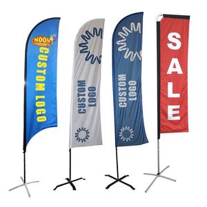Promotional Feather Flying Flags Banners Outdoor Advertising and Exhibitions Outdoor Beach Flag - Product Image 1