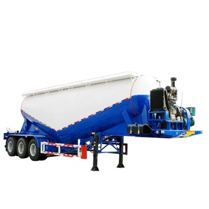 Semirremolque de Cisterna para Polvo <span class=keywords><strong>Seco</strong></span> de Estructura Estable, 3 Ejes, 40 Toneladas, 25-30cbm, Transporte a Granel para Canteras - Product Image 1
