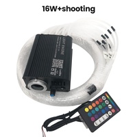 Nouveau kit de plafonniers étoiles à fibre optique 16W Twinkle RGBW Smart APP Sound Control LED Engine for Car Starry Sky Fiber Optic Light
