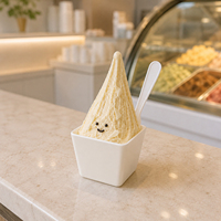 Gobelet à crème glacée LOKYO PP avec couvercle, logo personnalisé, bol à gelato, 5 styles, sans BPA, gobelet à dessert jetable