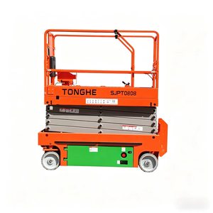 Plateforme de travail aérienne mobile à ciseaux de 10 m, capacité 300 kg, table élévatrice verticale pour maintenance, conception compacte, modèle court - Product Image 1
