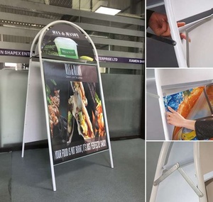 Quảng Cáo Hiển Thị Banner Đứng <span class=keywords><strong>Poster</strong></span> Một Khung Vỉa Hè Đăng Chủ Với Tiêu Đề Bảng Điều Chỉnh - Product Image 2