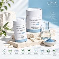 Emballage en tube de papier personnalisé, conteneurs cylindriques en carton de taille entièrement personnalisée pour les compléments alimentaires, les capsules, les poudres avec impression de logo