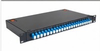 Panel de Conexiones de Fibra Óptica de 1U y 12 Puertos, Caja de Distribución para Montaje en Rack de 19 Pulgadas, Directo de Fábrica