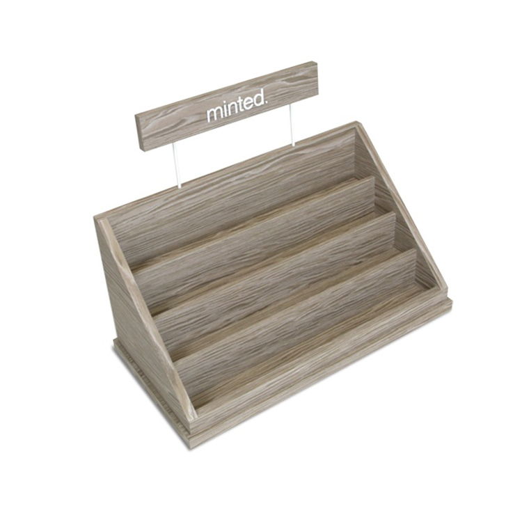 Hot Selling Wood Shop Display Rack Counter Top Essential Oil Display Stand With Custom Logo — view 3