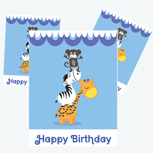 Biglietti d'Auguri con Motivi Floreali per Compleanno Bambini, Carta Regalo Pop-up 3D con Design Personalizzato Europeo, Animali Artificiali Bellissimi - Product Image 5