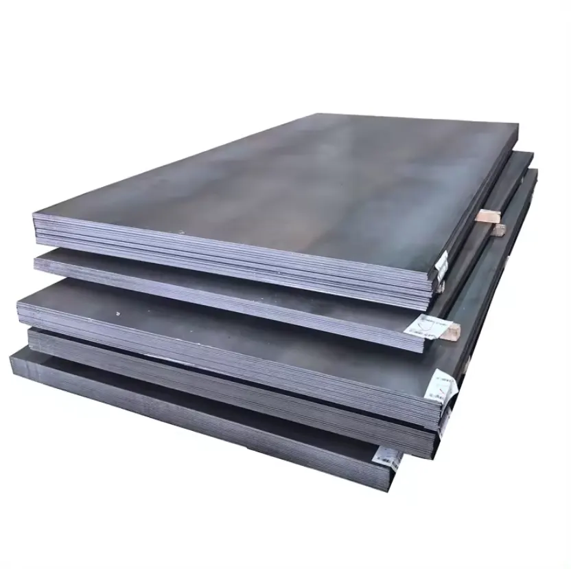 Tôle d'acier au carbone doux laminée à chaud Q235 A105 A36 St52 St37 Acier doux moyen 12mm 3mm Usine Direct Salescommon Steel Plate