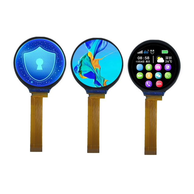 1.28" 240x240 Resolution Round TFT LCD Screen 4-SPI 1.28 Inch Circular Tft Lcd Display Module Panel Rgb 240*240 Gc9a01 Driver