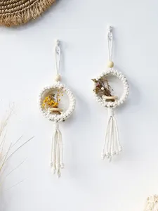 งานฝีมือมาคราเม่แบบโบโฮสำหรับตกแต่งผนัง งานถักมือ แขวนดอกไม้มาคราเม่ เหมาะสำหรับตกแต่งผนัง ผู้จัดจำหน่ายจากเวียดนาม - Product Image 6