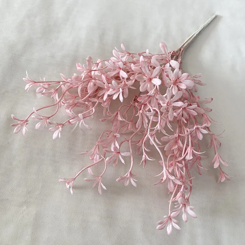 Decoración de flores artificiales de estilo moderno, varios colores, rosa, pequeño ramo de sueños, vainilla