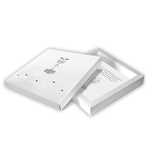 Caja de Invitación de Boda de Cartón de Lujo Personalizada, Cajas de Embalaje de Papel Elegantes con Laminado Mate, Cartón Reciclable - Product Image 1