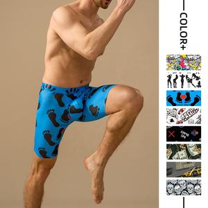 กางเกงในบ็อกเซอร์ขายาว9นิ้วสำหรับผู้ชายกางเกงบ็อกเซอร์ชั้นในสุดเท่มีความชื้นสูง3XL - Product Image 3