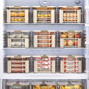 <b>Kitchen</b> refrigerator potable multi-layer food fruit dumplings sorting camping outdoor ice food <b>storage</b> box bins container - Product Image 4