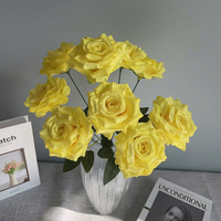 Groothandel Bulk Zijde 9-koppige Kunstmatige Rozen Bloemstuk DIY Materiaal Bruiloft Verjaardag Feest Bruids Bloemdecoratie