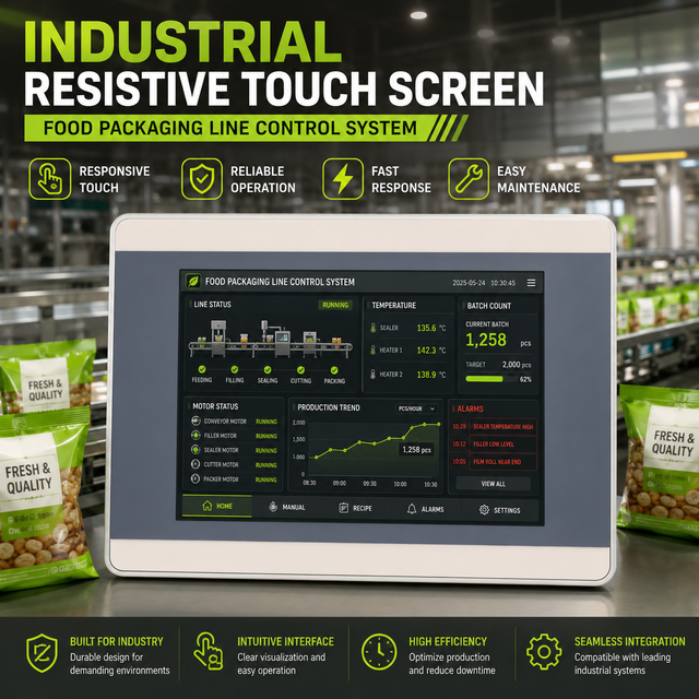 Mochuan 4.3inch Ethernet High Performance LED HMI Display Screen Industrial Controls for Human Machine Interfaces & Industrial