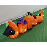 Nouvelle conception de citrouilles gonflables lumineuses géantes pour Halloween - Décoration durable pour l'extérieur et le jardin