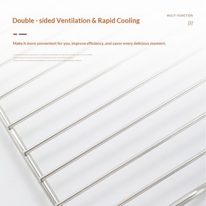 Rejilla de Acero Inoxidable para Parrilla de Barbacoa, Rejilla Multifuncional para Hornear, Enfriar y Escurrir, <span class=keywords><strong>Malla</strong></span> para Parrilla de Barbacoa - Product Image 3
