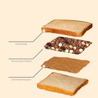 Pâte à tartiner pour petit-déjeuner au caramel et biscuits 1,2 kg – Type lisse