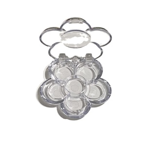 <strong>Empty</strong> Portable Flip-top Pigment Box Cute Mini Flower Clear Acrylic 5 Color Makeup <strong>Palette</strong> for Lip Gloss <strong>Eye</strong> <strong>Shadow</strong> - Product Image 4