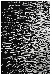 Black and White <b>Abstract</b> Pattern Area <b>Rug</b>, Modern Geometric Accent Carpet for Living Room Bedroom and Home Decor - Product Image 2