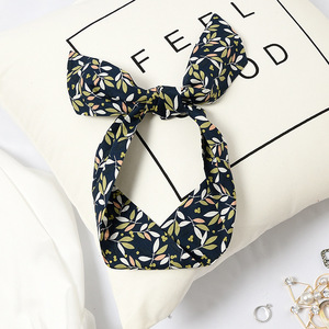 Écharpes étroites d'été soyeux pour femmes bord été imprimé longues écharpes 6*90cm écharpes pour sac poignée Support commande personnalisée - Product Image 6