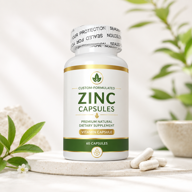 Top Selling Custom Formulated Zinc Probiotics Vitamin Capsules-Premium Natural Dietary Supplement for Improved Bone Density