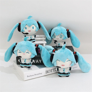 Vente en gros de poupées en peluche Miku de 10 à 16 cm, porte-clés, jouets en peluche - Product Image 1