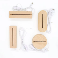 Veilleuse LED rectangulaire de taille moyenne en bois massif, à brancher, avec changement de couleur RGB 7 couleurs, lumière blanche chaude, design moderne, intensité réglable, pour usage domestique